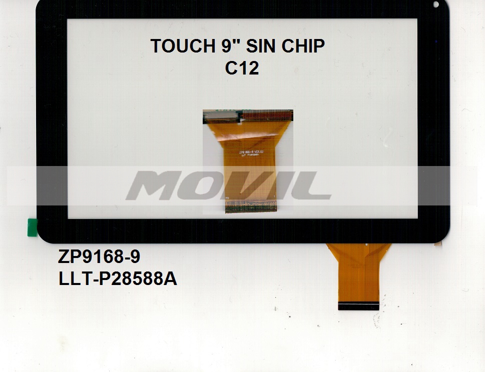Touch tactil para tablet flex 9 inch SIN CHIP C12 ZP9168-9 LLT-P28588A